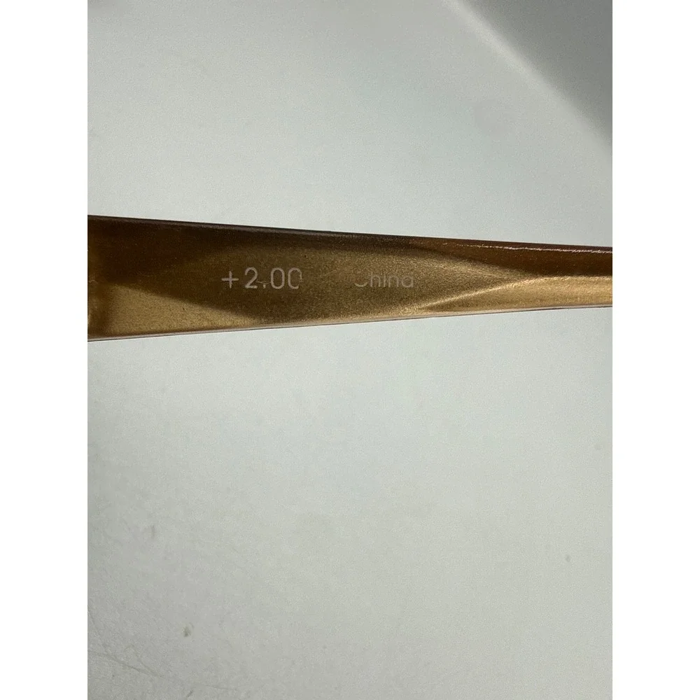 Joy Mangano Purple Gold Reading Glasses Frames +2.00 Bifocal See the Joy in Life